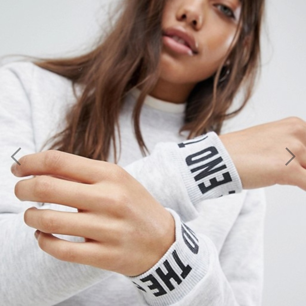 ♡ Noisy May Sweater Sleeve Detail